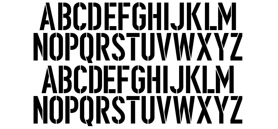 Ombudsman Stencil schriftart