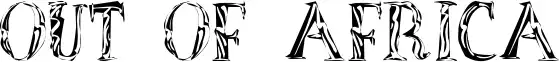 Out of Africa font