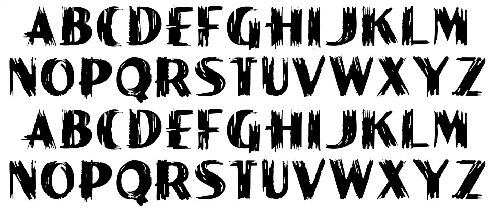 Paint Peel Initials font