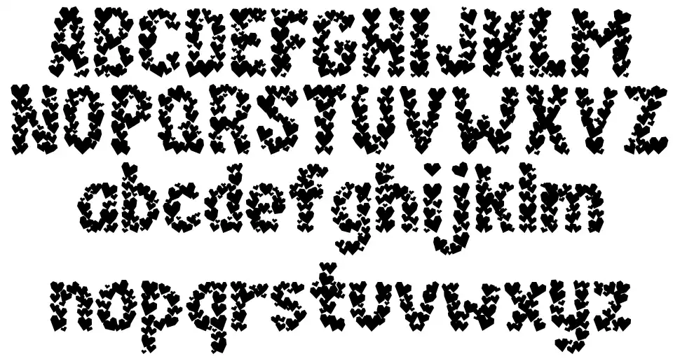Paper Hearts font