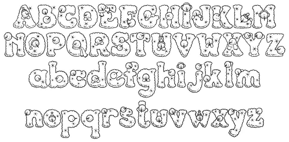PC Snowballs font
