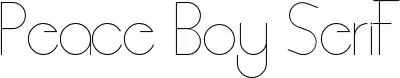 Peace Boy Serif