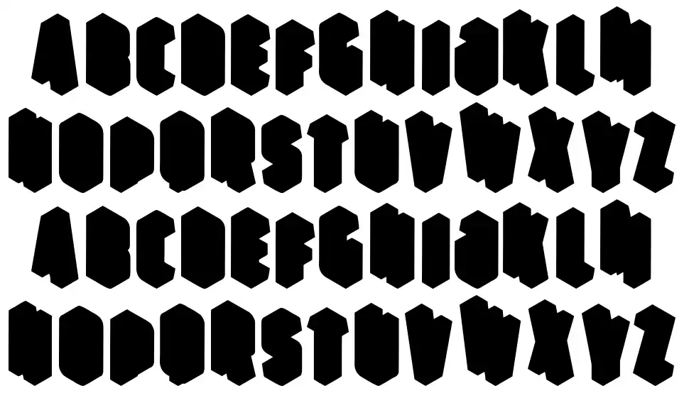 Perspective font
