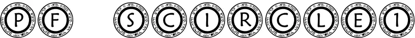 PF Scircle1 font