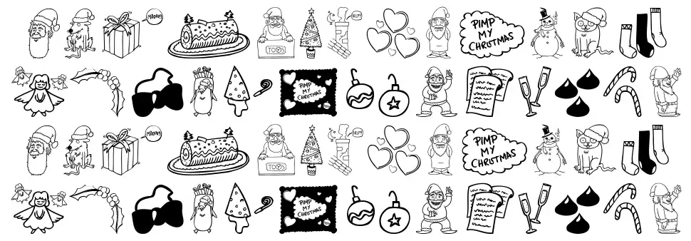 Pimp My Christmas font