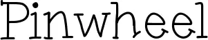 Pinwheel font