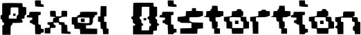 Pixel Distortion font