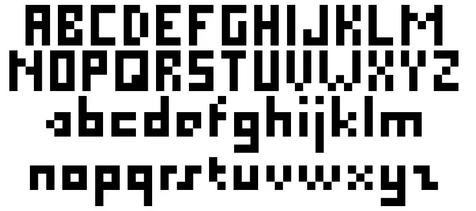 Pixel Millennium font
