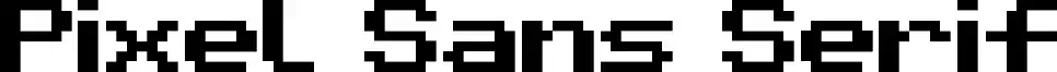 Pixel Sans Serif