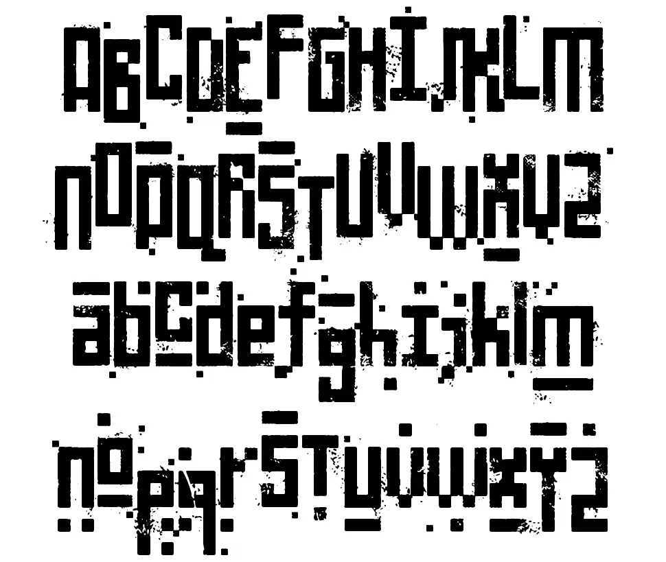 Pixelic War font