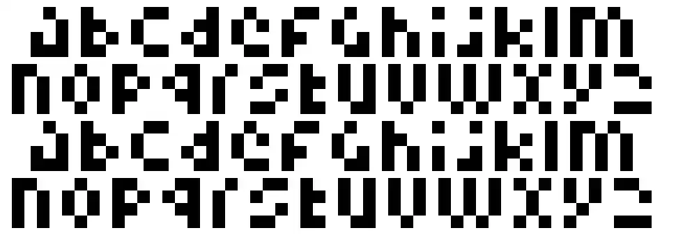 Pixelminimal font