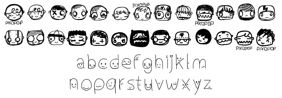 Pixopop Confusion font