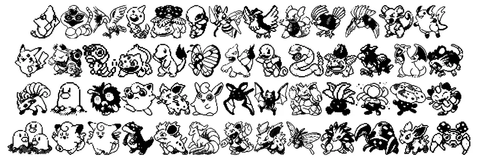 Pokemon Pixels font