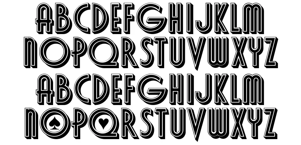 Poker font by Vladimir Nikolic FontRiver