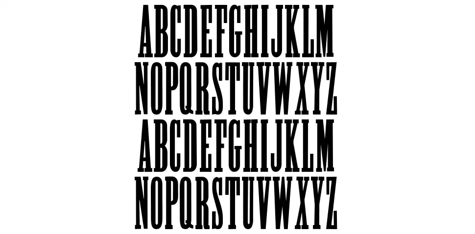 Poster Slab font