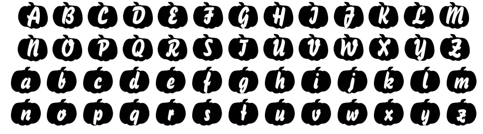 Pumpkinese font