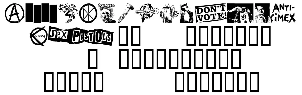 Punk Dingbats font