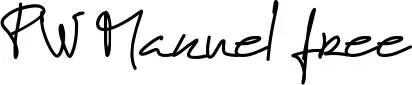 PW Manuel free font
