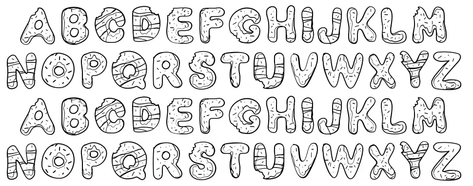 PW Yummy Donuts font