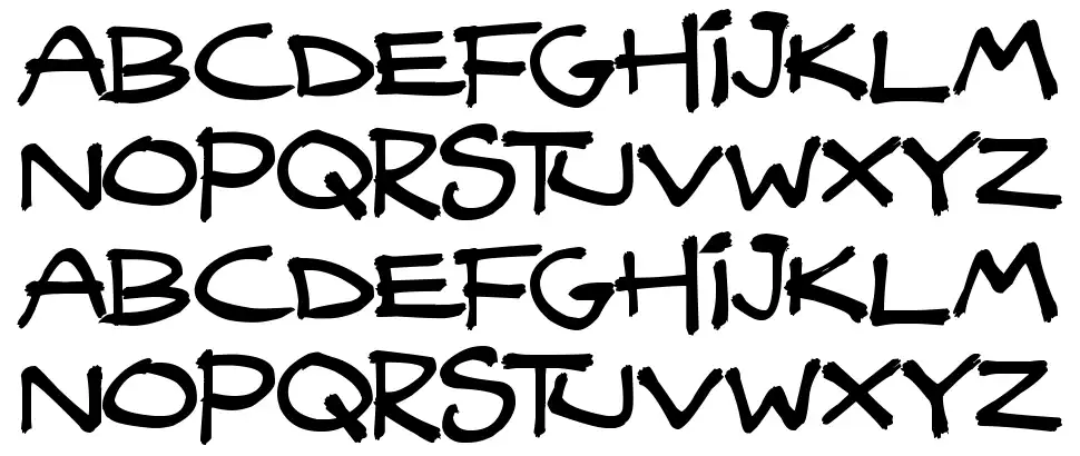 Quicky Brush font