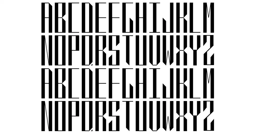 QVR Sharp font by blazardsky FontRiver