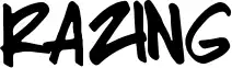 Razing font