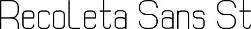Recoleta Sans St font