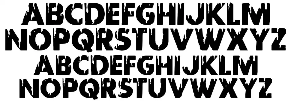 Red Undead font