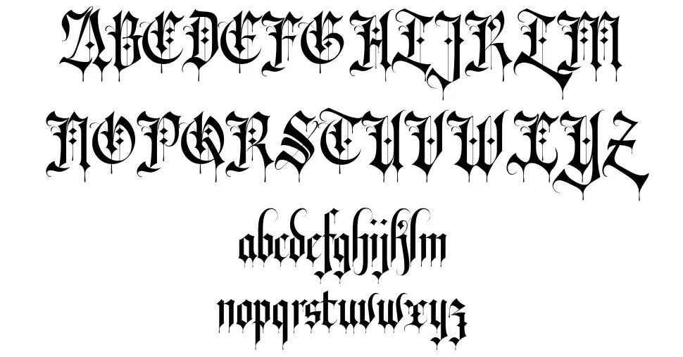 Download Revolver Blackletter Font By Eat Fontriver SVG Cut Files