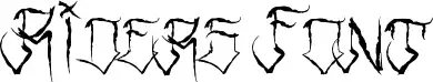 Riders Font font