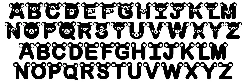Rilakkuma font