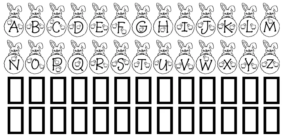 RM Bunny font