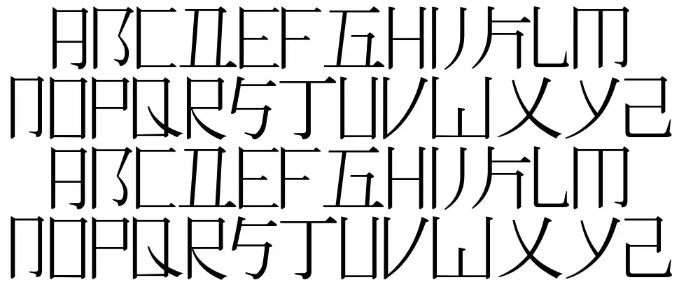 Romaji Mincho font