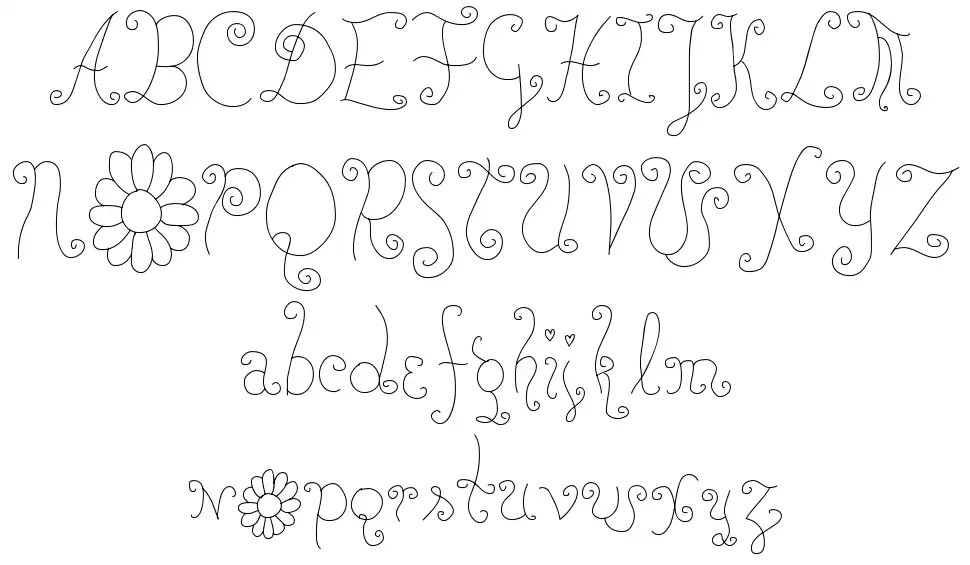 Rose Water font