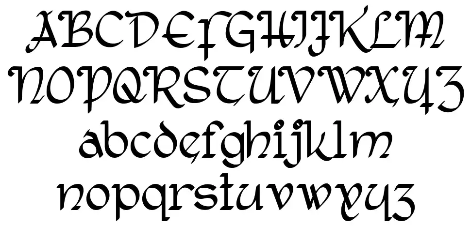 Rostock Kaligraph font