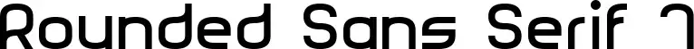 Rounded Sans Serif 7