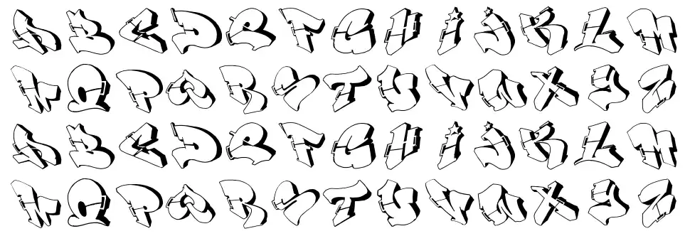 Row font