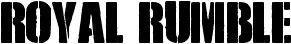 Royal Rumble schriftart