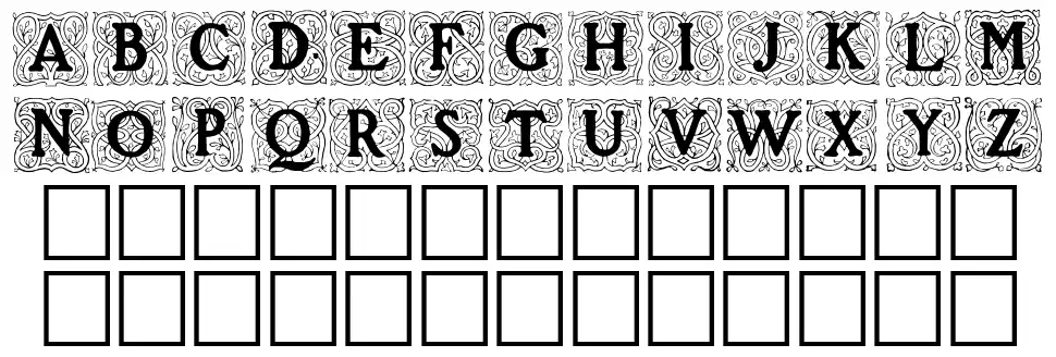 Roycroft Initials font
