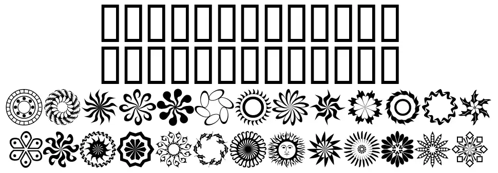 Running N Circles font