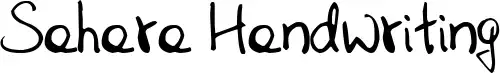 Sahara Handwriting font