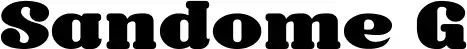 Sandome G font