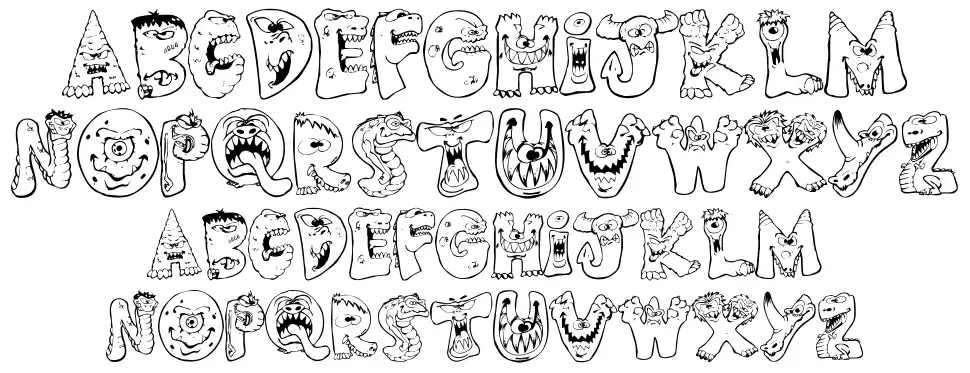 Scary Monsters font