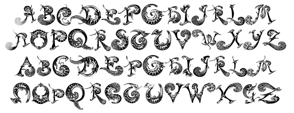 Schnoerkel Caps font