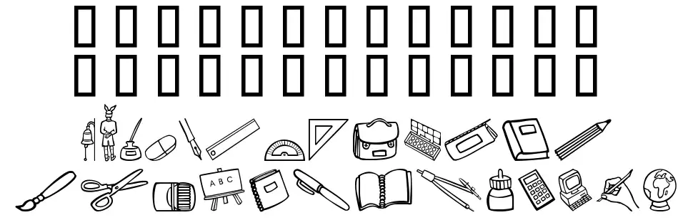 Schooldays font