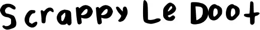 Scrappy Le Doot font