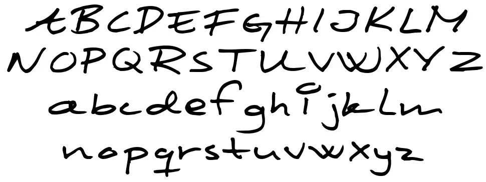 Scribbled Monkey schriftart