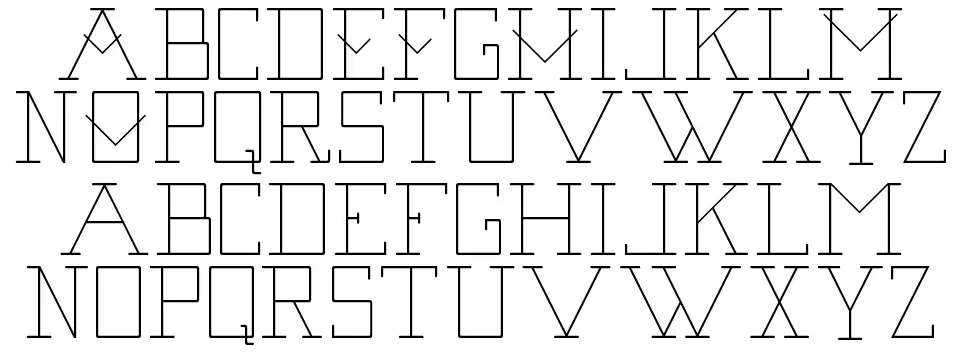 Second Base Line font