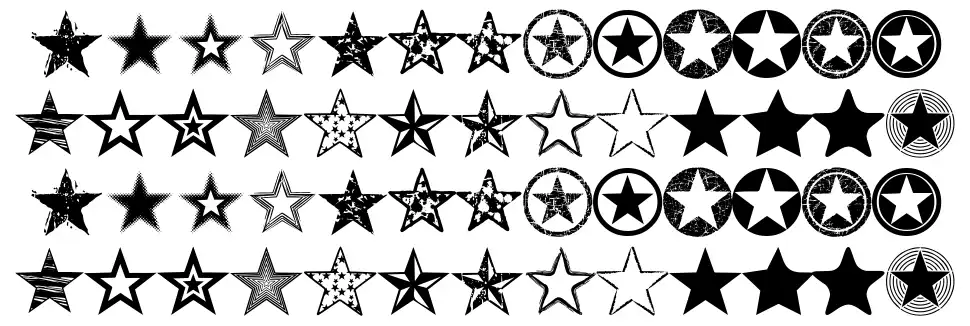 Seeing Stars font
