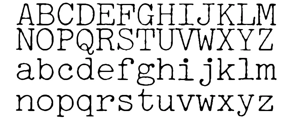 Selectric Pica schriftart